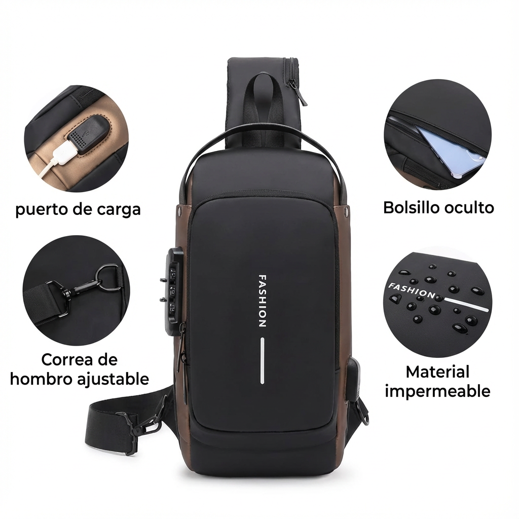 Mochila Antirrobo con Carga USB